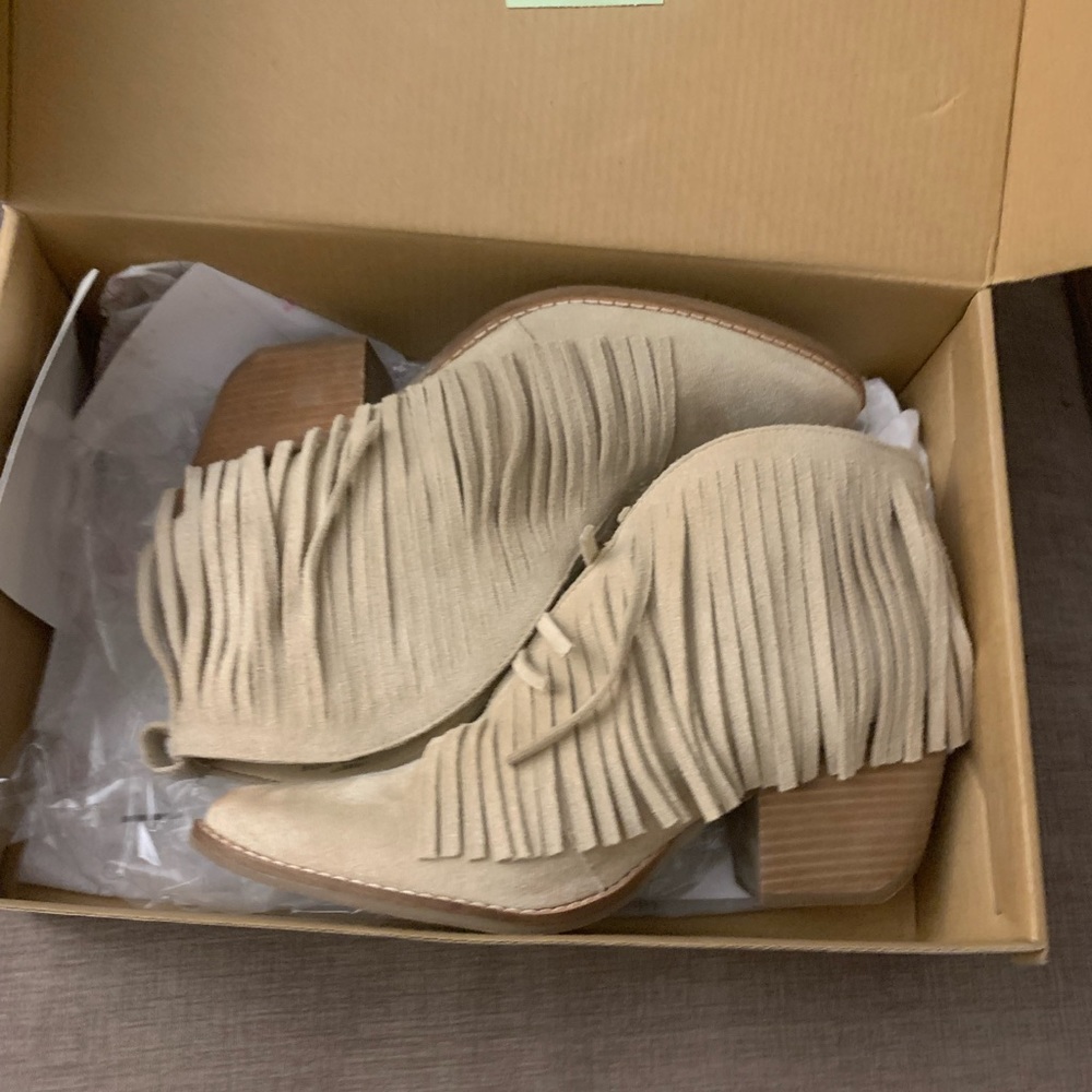 Coconuts by Matisse Lambert fringe ankle boot